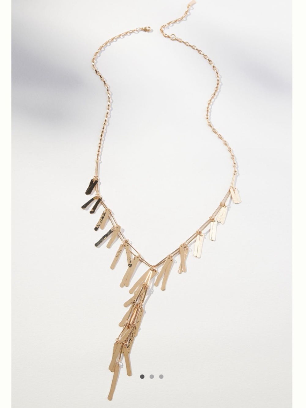 NWT Anthropologie Flutter Chain Necklace Gold